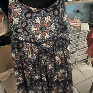 Taylor & Sage Navy and White Maxi Dress